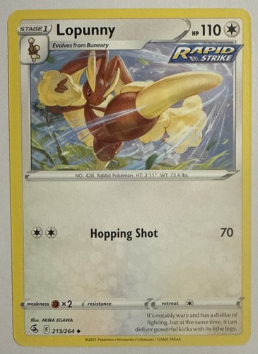 Deoxys 120/264 Fusion Strike Holo Rare Pokémon Card 2021