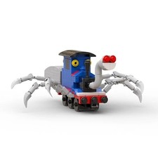 MOC Choo-Choo Charles Horrors Game Building Blocks Demonic Spider Train