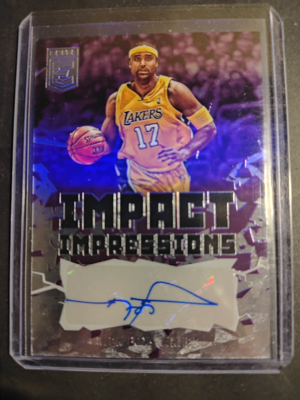 2021-22 Donruss Elite - Impact Impressions Rick Fox #II-FOX (AU)