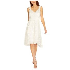 NWT Adrianna Papell 3D Embroidery High Low Dress - size 2