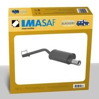 Imasaf Auspuff Sportauspuff für Renault Clio I 1.4 55/58KW 1X76Mm