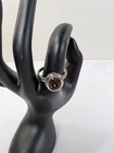 VTG Designer Silpada Smoky Topaz Scroll 925 Sterling Silver Ring Size 8