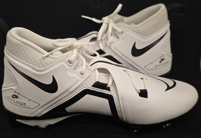 NIKE ALPHA MENACE PRO 3 Football Cleats-Mens Size 12 In White/Black #DR5622-100