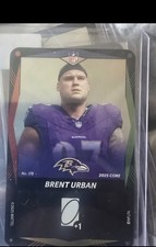 Brent Urban 2025 NFL Uno Elite Core WILD Foil #178 Baltimore Ravens