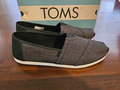 Toms Mens Alpargata Slip-On Flats Casual Size 11.5 W Love Smile New with Tags