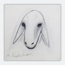 Menashe Kadishman- Original Acrylic on Canvas "Untitled"