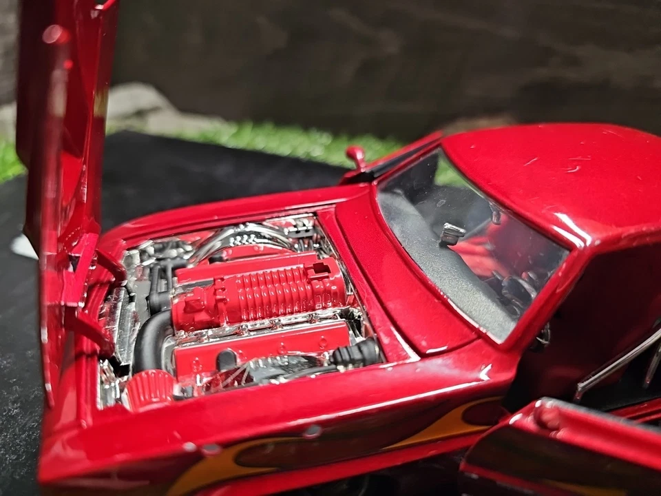 Chevrolet Camaro SS 1969 Hot Wheels coche fundido a presión escala 1:24 sin caja Foto 2 de 4