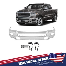 Front Bumper Face Bar Fits For Ram 1500 2019-2023 Steel Upgraded Chrome NEW