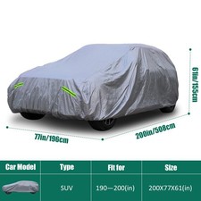 Autoabdeckung Vollgarage Ganzgarage Abdeckplane UV Staubdicht Wasserdicht SUV L