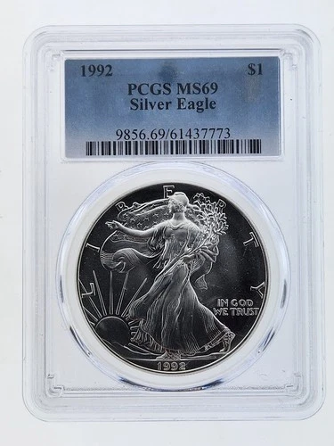 1992 American Silver Eagle, PCGS MS69