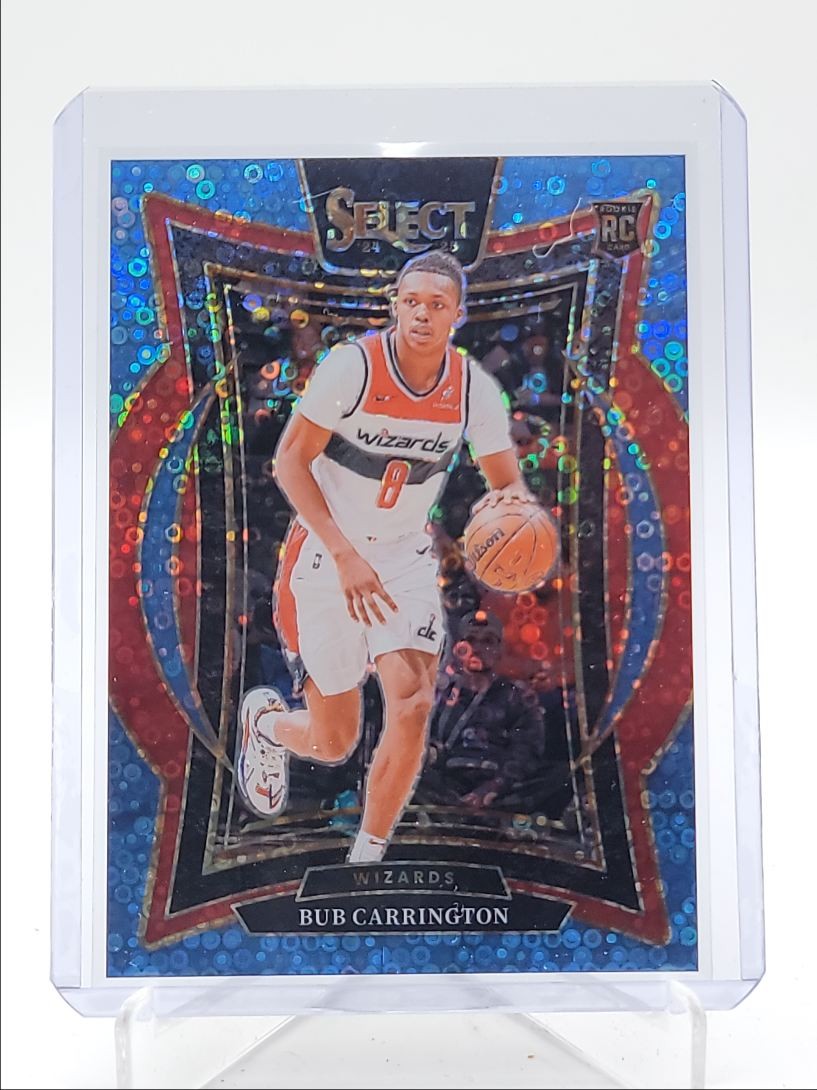BUB CARRINGTON 2024-25 SELECT CONCOURSE ROOKIE LIGHT BLUE DISCO RC /99 Q6196