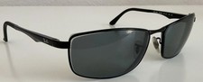 Ray-Ban RB3498 002/9A Black Metal Rectangular Sunglasses 61-17-135 3P FRAMES
