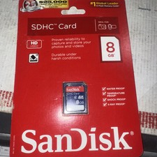SanDisk SDHC 8GB Memory Card - Sealed