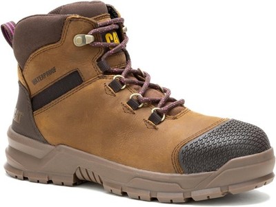 Caterpillar Womens ACCOMPLICE WP ST Steel Toe Waterproof Work Boots Crisp