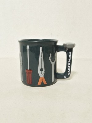Menards 3D Tool 14oz Handyman Coffee Mug Green (Wrench, Pliers, Screwdriver)