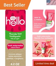 Naturally Sweet Watermelon Kids Toothpaste - 4.2 Oz Tube, No Harsh Additives