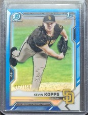 2021 Bowman Chrome Kevin Kopps 67/150 Blue San Diego Padres
