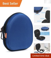Durable Hard Shell Travel Case for On-Ear  Over-Ear Headphones, Dark Blue