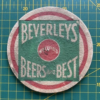 Pre War Beverley Beer Mat Cat no 1 1937