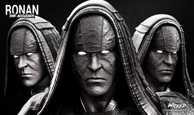 Ronan, Marvel, 1/4-1/24, Sculpture, Figur, Unbemalt, 3D-Druck, Wicked