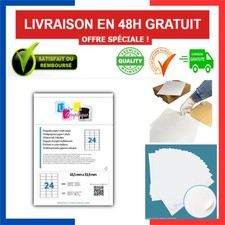 2400 étiquettes adhésives 63,5 x 33,9 mm A4 24 par planche L7159