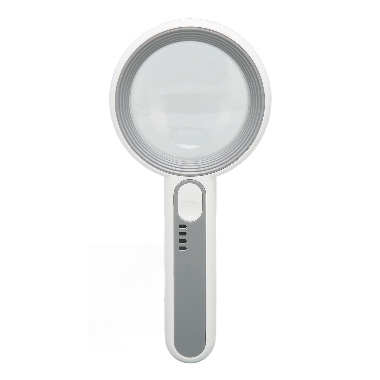Handheld Magnifier Portable Rechargeable Optical Lens Touch Control LED Lighted