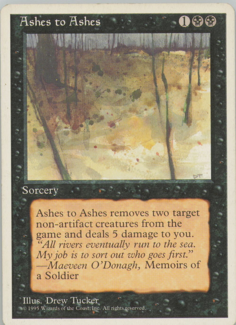 ASHES TO ASHES UC FOURTH EDITION MAGIC: THE GATHERING LP