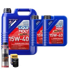Motoröl 15W40 LIQUI MOLY Touring High Tech 7L+HENGST Ölfilter +Ölschlammspülung