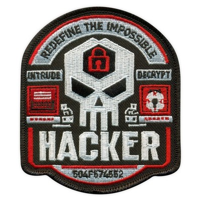 HACKER - Redefinine the impossible Patch/Abzeichen bestickt
