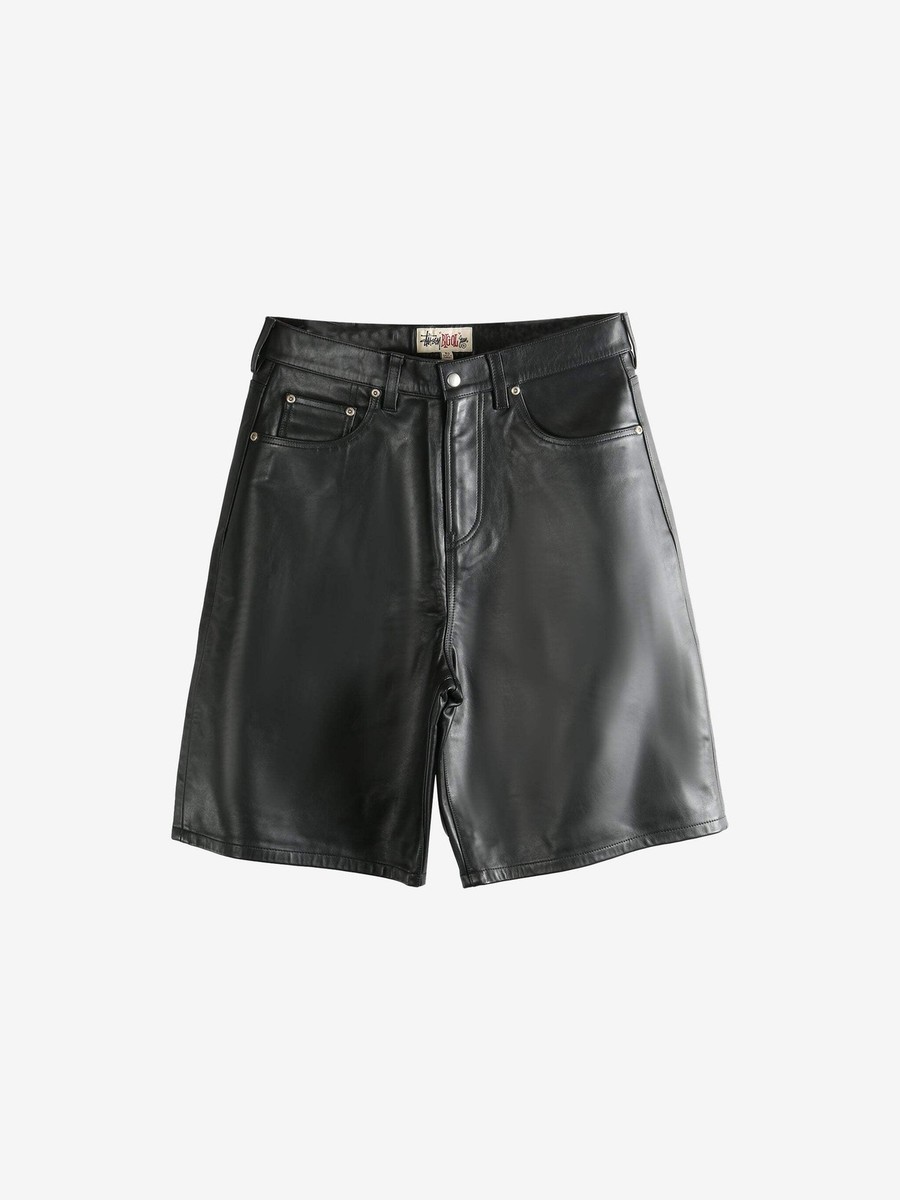 STUSSY - Men Big Ol Leather Shorts | eBay