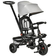 4 in 1 Adjustable Baby Tricycle Stroller Kids w/ Removable Handle Brake Cover