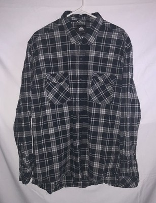 Quicksilver Modern Fit Checker Long Sleeve Men's XL