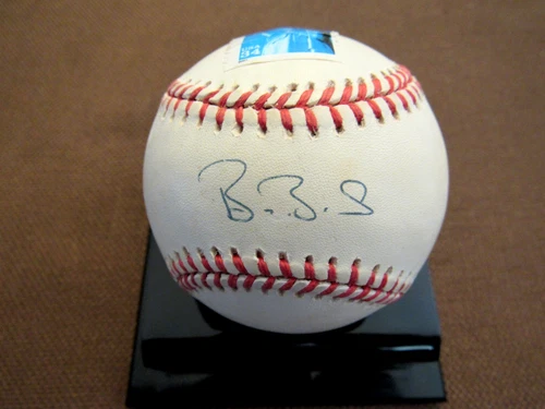 BARRY BONDS GIANTS PIRATES SIGNED AUTO VINTAGE ONL STAMPED BASEBALL JSA BEAUTY