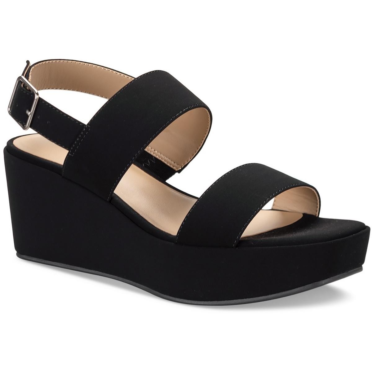 Style - Co. Womens Ardennp Faux Suede Wedge Heels BHFO 0204