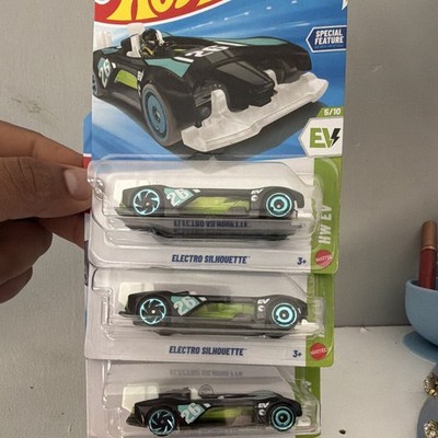 Hot Wheels Electro Silhouette EV Green Speed Special Feature 1:64 Diecast Car