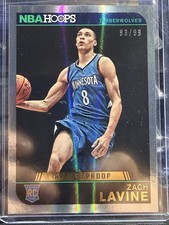 2014-15 Panini NBA Hoops #272 Zach Lavine Artist Proof RC /99 Minnesota T’Wolves