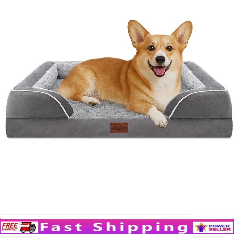 Orthopedic Waterproof Dog Bed Large Removable Cover