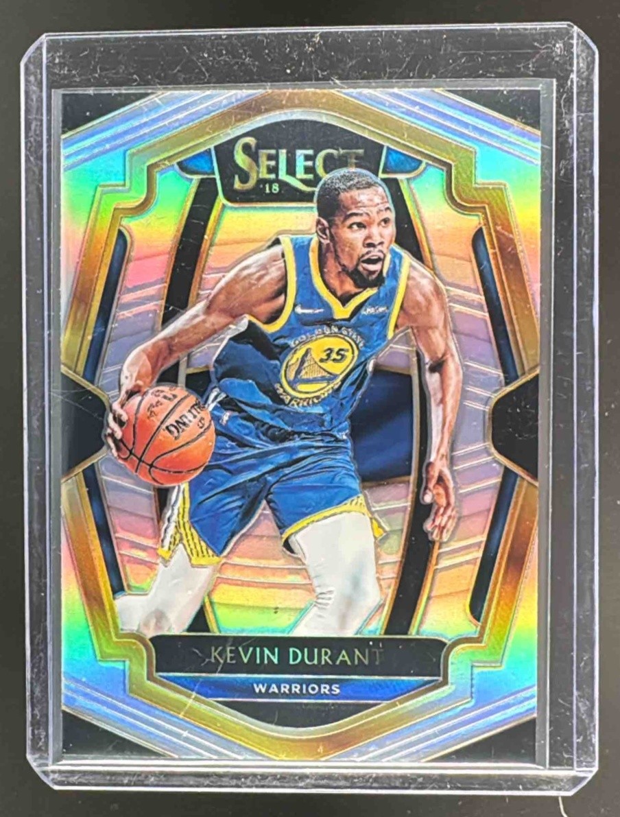Kevin Durant 2018 Panini Select #138 Silver Prizm Premier Level
