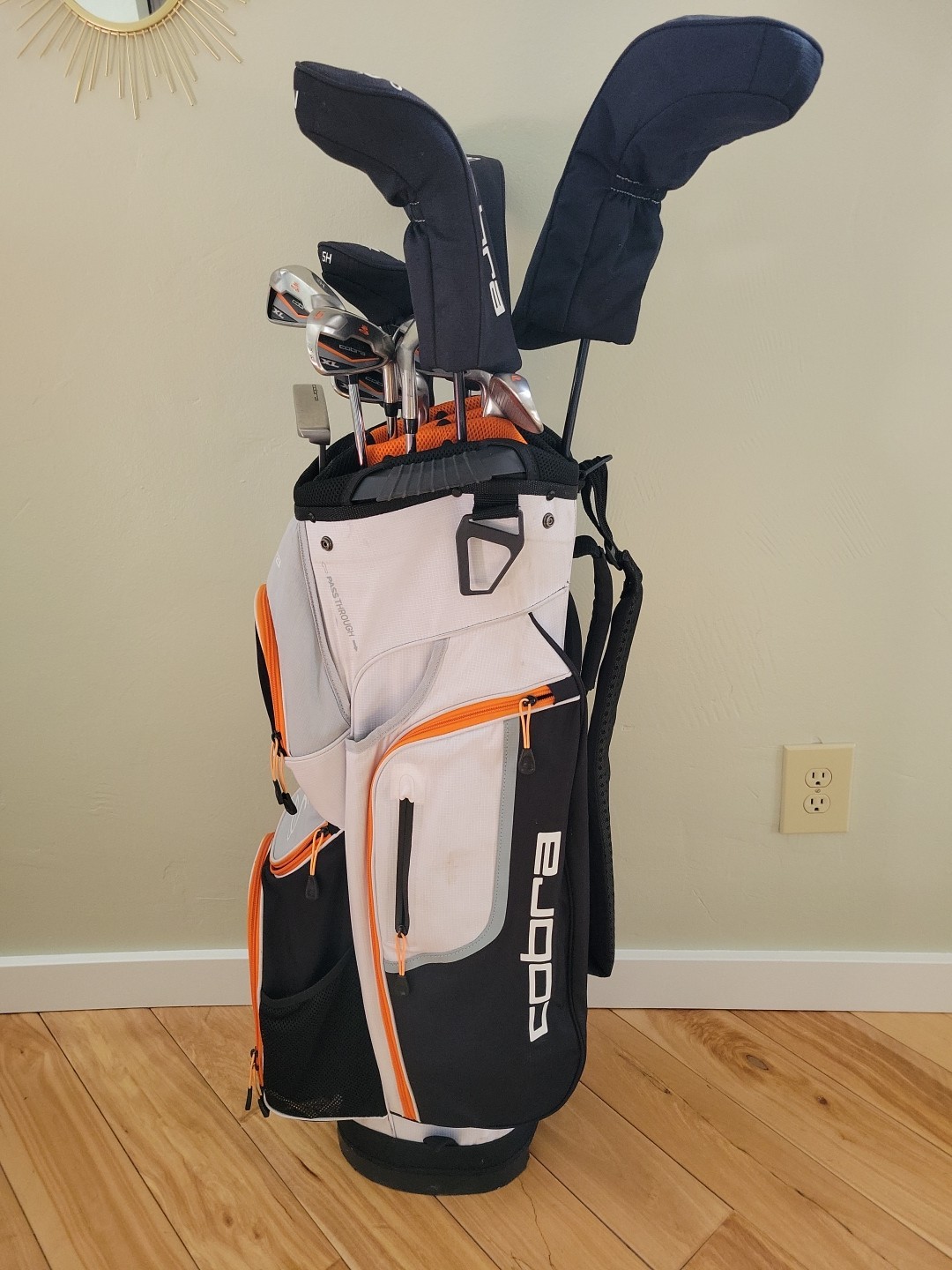 Club Set 11 Clubs Rh R Flex W Stand Bag 5-pw Sw 1,3,5 Woods 