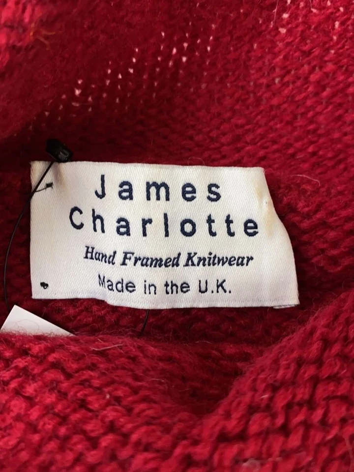 Suéter tejido James Charlotte (grueso) -- Lana ROJO Foto 3 de 4