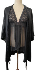 VICTORIA'S SECRET The LACIE  Robe Set Size L BABYDOLL NIGHTIE CHEMISE LINGERIE