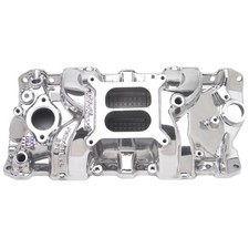 Edelbrock Intake Manifold 71011 Performer Rpm Polished Aluminum For Chevy Sbc