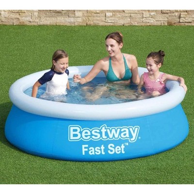 Bestway Fast Set Pool Aufblasbar Swimmingpool Aufstellpool Schwimmbecken 940 L.