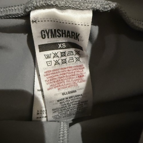 Gymshark Smoky Gray Polyester Stretch Training Speed Athletic Leggings Womens XS - Picture 3 of 5