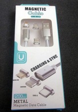 3 in 1 Magnetic Charging  Synching USB Cable Cord - NEW in Box