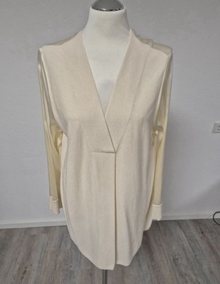 Seidenbluse Bluse Longbluse Sam Per Lei Xl 44 creme