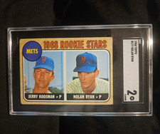 Topps 1968 Mets Rookie Stars #177 Nolan Ryan/Jerry Koosman RC SGC 2