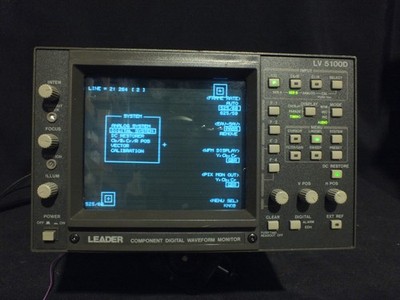 Leader LV5100D Waveform Monitor & Vectorscope CRT - Vintage - Defekt/Bastler