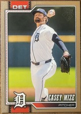 Topps Series 1 Gold Parallel Casey Mize #16 Tigers Serial Numbered /2026