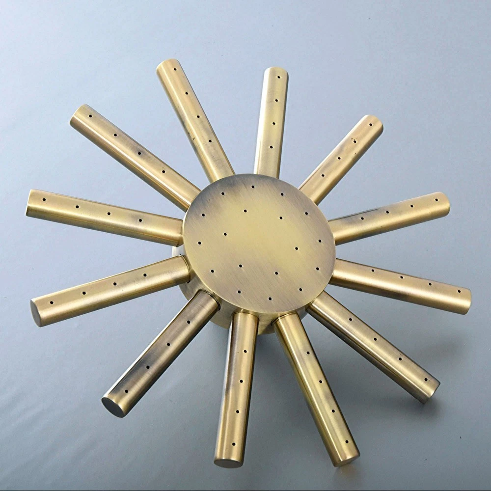 Antique Bronze Star Shape Rainfall Rain Bathroom Shower Head ysh253